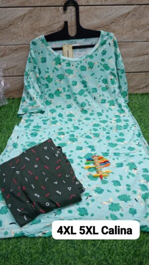 1000036435 Green upper and green lower Night dress