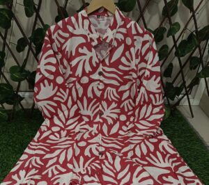 1000036777 Red kurti and pant 5x and 6xl