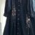 EMBROIDERY GOWN DENIM FABRIC Black Colour