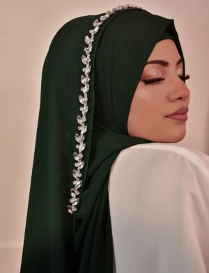 black hijab Instant Hijab with Crystal