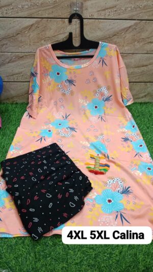 blue yellow pink night suit Night dress