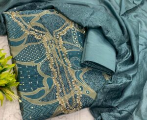 google buybazar99.com suits MASLIN DIGITAL PRINT NECK HANDWORK