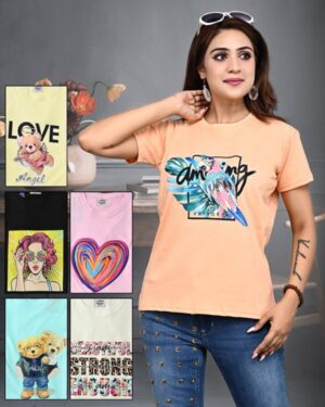 image Libra Cotton Half Sleeves Top for Women