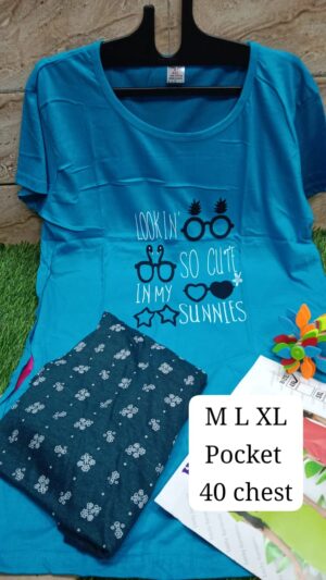 sky blue suit buybazar99.com blue colour Night suit