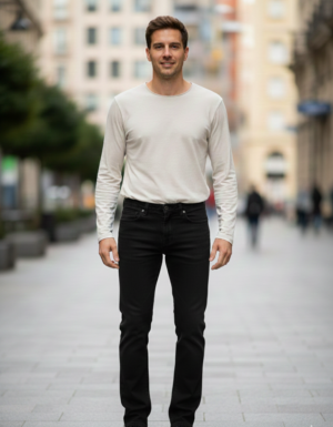 Gemini_Generated_Image_4okpps4okpps4okp black jeans worth 499 rupees 32 size