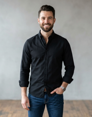 "Men Black Shirt"